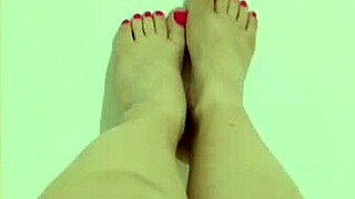 cute girl shows her legs and relaxes alone