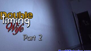 Cheating wife in stockings gives blowjob and doggystyle with big tits tattoo