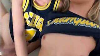 Two sorority girls in dorm with athena heart and ashlyn angel