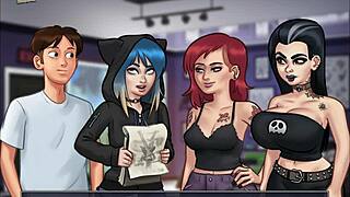 Summertime saga 119 with big tits in cartoon style