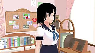 school girl in uniform