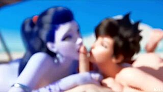 tifa says, 'friends, let's do blowjobs in doggystyle!'