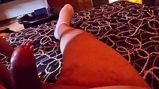 Fat guy fucks young big-ass girl in hotel bedroom