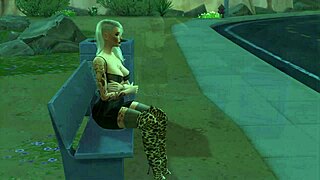 Night Work: Street Girl In Boots Picks Up Customer On The Street