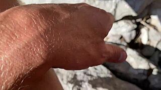 Brunette Wife Flashes Narrow Ass in Forest Before Intense Anal Fucking!