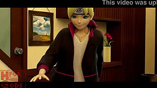 Hinata sleeps through rough 3D anime action with big cock. Credit to hforgods for this wild scene.