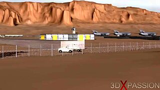 Area 51 Secrets: 3D Dickgirl Androids Fuck Sexy Ebony Hard!