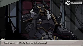 Overlewd game action scenes