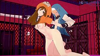 may and bridget share intense sex and anal in guilty gear hentai