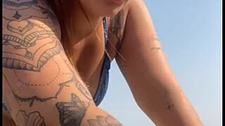 I grabed his cock and let him touch my pussy