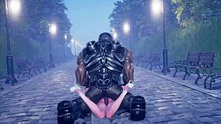 cute anime girl dancing and getting fucked part