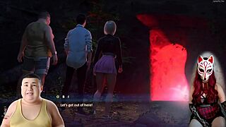 i'm touching my clit while playing apocalust 3, a porn game with anime milfs and groping