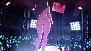 Damn that's exciting in public outdoor cartoon