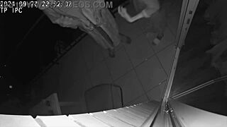 Cheating wife fucks friend on balcony