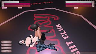 Kinky fight club match: Gawthicc vs Julia in night club dancing