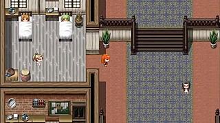 redhead rebecca with big tits and ass saves boy from nasty bandits in hentai anime part 1