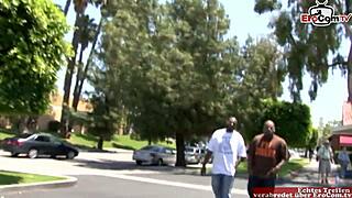 blonde slut with natural tits picked by bbc