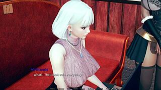 Big tits curvy 3d cartoon in cute outfit 😍