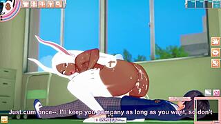 Big-ass bunny fucked until orgasm!