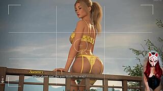 Beautiful blonde gives outdoor footjob in dreamland episode