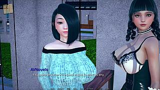 Big tits curvy 3d cartoon in cute outfit 😍