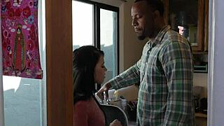 That black pornstar got banged hard!