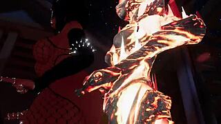 oh god, that flaming atronach is so hot in vr action!