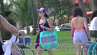 Helena Price Flashes Pussy In Public