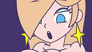 princess rosalina dances to upbeat music in the 1up world