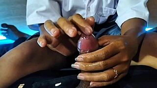 Indo Student Teases with Handjob in Hot Amateur Homemade Clip