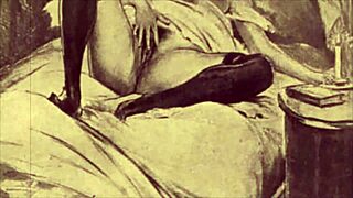 vintage erotic animation from classic retro cartoon style