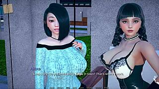 Big tits curvy 3d cartoon in cute outfit 😍