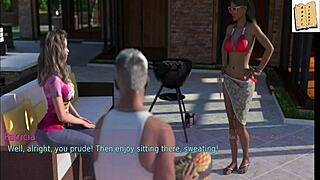 Erotic Game Unfolds with Wife and Stepmother Drama