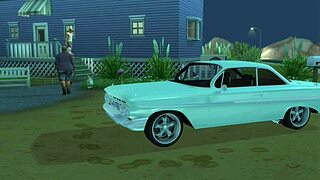 Night Work: Street Girl In Boots Picks Up Customer On The Street