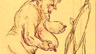 vintage erotic animation from classic retro cartoon style