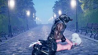 cute anime girl dancing and getting fucked part