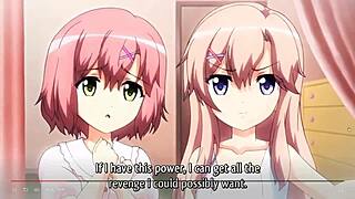 Gakuen de jikan 1 features doggystyle bent over cartoon 3some group anime hentai