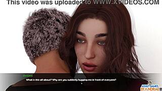 Ella gets licked on the phone during anal threesome!