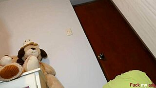 a young latina’s tight ass faces brutal play with massive thick dildos outdoors.