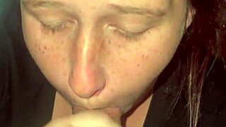 Quick Blowjob Before Work, Including Handjob and Blue Eyes