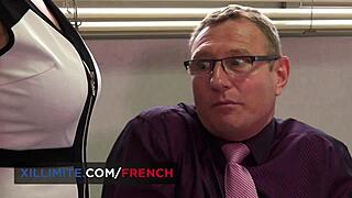 teacher with huge boobs teaches class