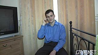 naughty chick raises lengthy legs for fucking