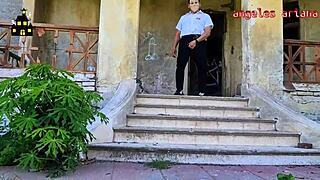 i fucked a curvy latina bodybuilder in halloween lingerie at haunted house