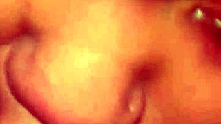 balls get milked in a raw sloppy blowjob with lactating action