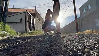 Couple Enjoys Public Pussy Eating and Car Sex