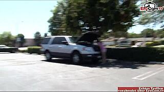 Skinny Brunette Teen 18+ With Small 18+ Tits Pick Up For Sex And A Mouth Cumshot