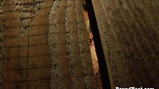 peeping on lesbian slave fingering herself to intense orgasm