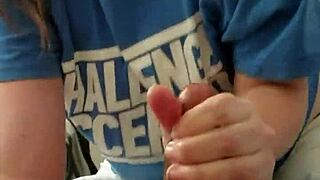 I sucked the hung stud till he cummed all over me, gagging and choking