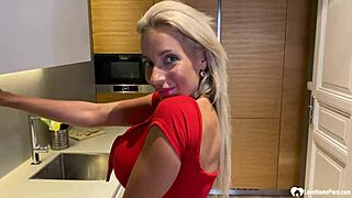 Smoking Blonde Milf Fingers Her Big Ass And Teases