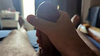 Masturbating with Sun Rays in Bedroom